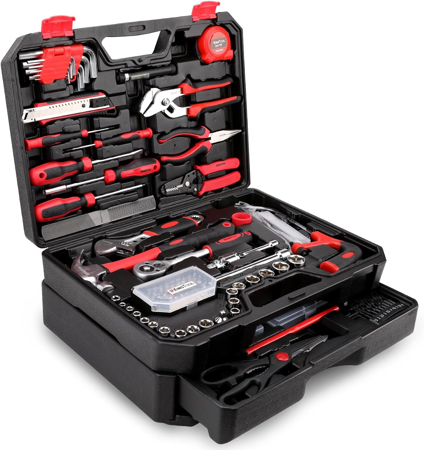 KingTool 325-Piece Home Repair Tool Kit – General Home/Auto Repair Tool Set with Toolbox Storage Case & Drawer
